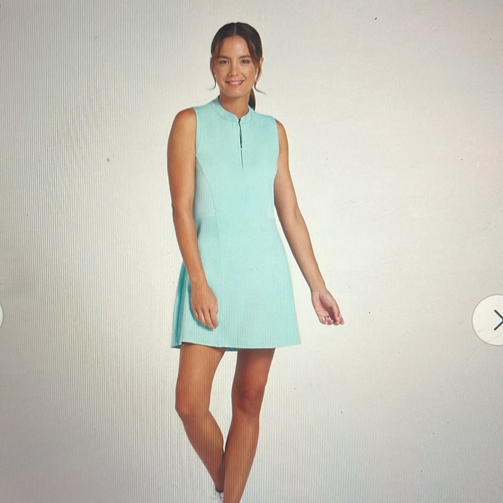 NWT Puma Green Sheath V-neck Mini Dress
